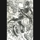 CIVIL WAR II #6 BLACK AND WHITE GI VIRGIN CONNECTING G VARIANT