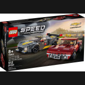 LEGO SPEED CHAMPIONS 76903 CHEVROLET CORVETTE C8.R RACE CAR AND 1969 CHEVROLET CORVETTE