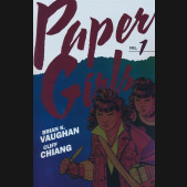 PAPER GIRLS BACKPACK EDITION VOLUME 1 GRAPHIC NOVEL CLIFF CHIANG DM VARIANT FOIL COVER
