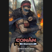 CONAN THE BARBARIAN VOLUME 1 BOUND IN BLACK STONE GRAPHIC NOVEL STANLEY ARTGERM DM VARIANT COVER