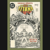 GEORGE PEREZS NEW TEEN TITANS ARTISTS EDITION HARDCOVER DM EXCLUSIVE POWER STANCE COVER
