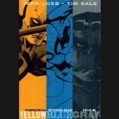 JEPH LOEB AND TIM SALE YELLOW BLUE AND GRAY HARDCOVER