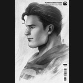 ACTION COMICS #1033 (2016 SERIES) JEN BARTEL HEADSHOT CARD STOCK 1 IN 25 INCENTIVE VARIANT 