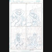 ARTHUR ADAMS ORIGINAL COMIC ART - ANGEL AND THE APE FOUR COVER PRELIM DESIGNS
