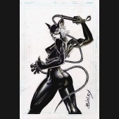 Simon Bisley Comic Art - Large Catwoman Drawing