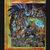 Simon Bisley Original Art - Lost Angeles Biik 2 Cover Art (Series by Kevin Eastman)