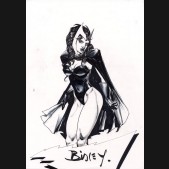 Simon Bisley Comic Art - Large Scarlet Witch Sketch