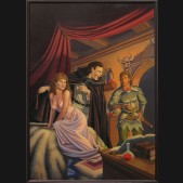 LARRY ELMORE ORIGINAL ART - RUNESWORD #5 DARK DIVIDE COVER