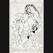 ALAN DAVIS ORIGINAL ART - BABES OF BROADWAY #1 PAGE 1
