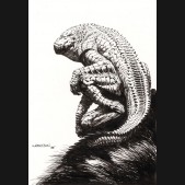 Bernie Wrightson Original Art - Lizard Monster