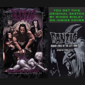 Danzig Lyric Book Signed Bisley & Danzig + Original Sketch by Bisley