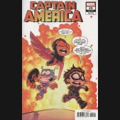CAPTAIN AMERICA #25 (2018 SERIES) SKOTTIE YOUNG BABY VARIANT COVER