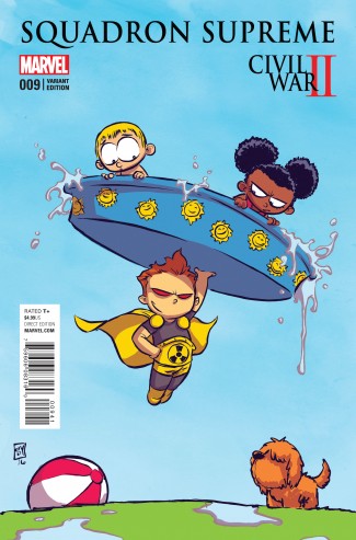 SQUADRON SUPREME VOLUME 4 #9 SKOTTIE YOUNG BABY VARIANT COVER