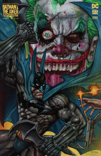 BATMAN & JOKER DEADLY DUO #7 COVER B BISLEY CARD STOCK VARIANT