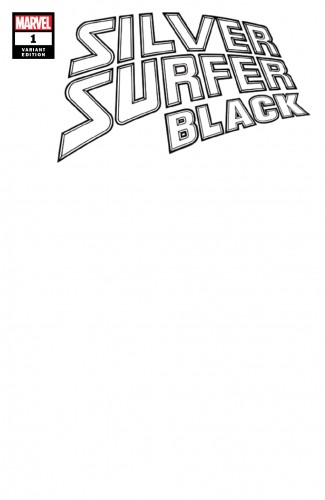 SILVER SURFER BLACK #1 BLANK VARIANT