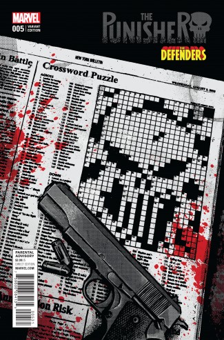 PUNISHER VOLUME 10 #5 AJA DEFENDERS VARIANT COVER 