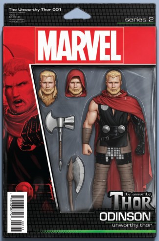 UNWORTHY THOR #1 CHRISTOPHER ACTION FIGURE VARIANT COVER
