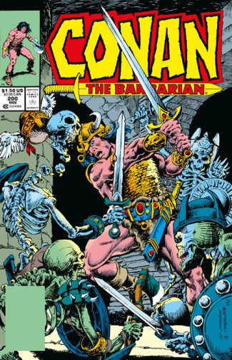 CONAN THE BARBARIAN THE ORIGINAL COMICS OMNIBUS VOLUME 8 HARDCOVER JOHNSON COVER
