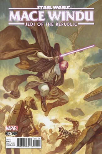 STAR WARS JEDI REPUBLIC MACE WINDU #3 TEDESCO 1 IN 25 INCENTIVE VARIANT 