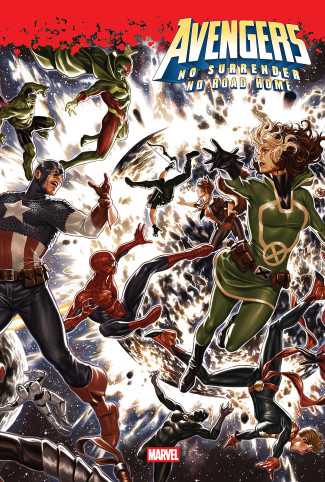 AVENGERS NO SURRENDER NO ROAD HOME OMNIBUS HARDCOVER MARK BROOKS COVER