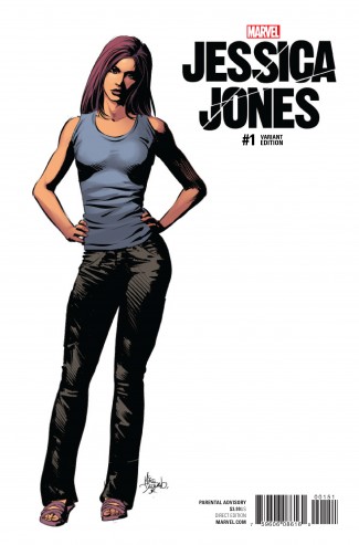 JESSICA JONES #1 DEODATO TEASER 1 IN 10 INCENTIVE VARIANT COVER