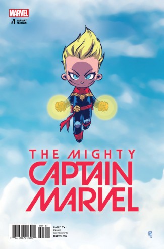 MIGHTY CAPTAIN MARVEL #1 YOUNG VARIANT COVER 