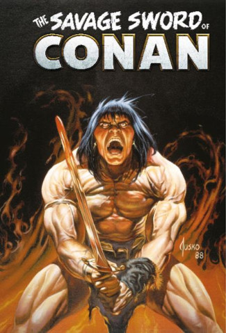 SAVAGE SWORD OF CONAN THE ORIGINAL COMICS OMNIBUS VOLUME 12 JOE JUSKO COVER