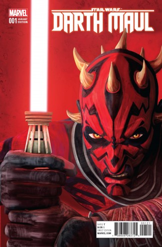 STAR WARS DARTH MAUL #1 ANIMATION 1 IN 10 INCENTIVE VARIANT COVER (2017 SERIES)