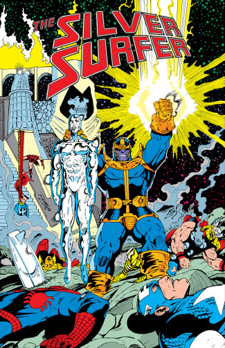 SILVER SURFER THE INFINITY GAUNTLET OMNIBUS RON LIM INFINITY GAUNTLET COVER