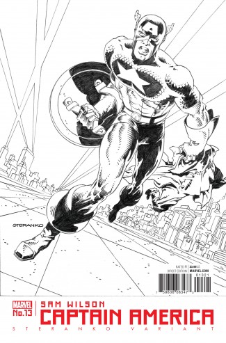 CAPTAIN AMERICA SAM WILSON #13 STERANKO VARIANT COVER 