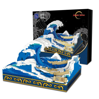 PANTASY UKIYO-E KANAGAWA SURFING 1513 PIECES BUILDING BLOCK SET