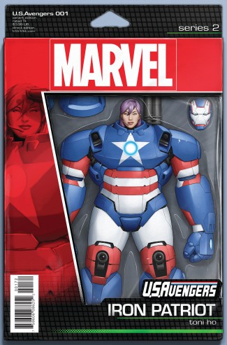 US AVENGERS #1 CHRISTOPHER ACTION FIGURE VARIANT COVER 