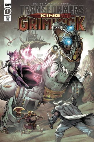 TRANSFORMERS KING GRIMLOCK #1 SANTOLOUCO 1 IN 10 INCENTIVE VARIANT