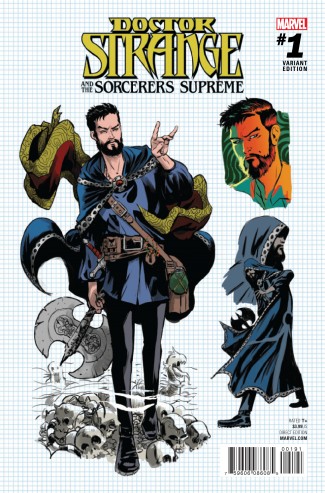 DOCTOR STRANGE SORCERERS SUPREME #1 RODRIGUEZ DESIGN 1 IN 15 INCENTIVE VARIANT COVER 