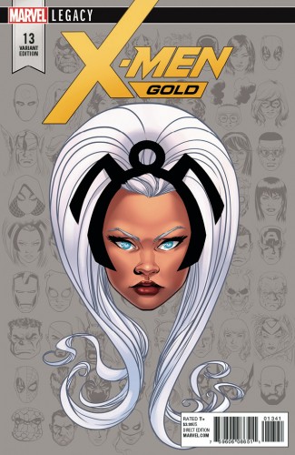 X-MEN GOLD #13 LEGACY MCKONE HEADSHOT 1 IN 10 INCENTIVE VARIANT 