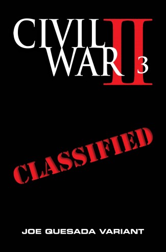 CIVIL WAR II #3 QUESADA MIDNIGHT LAUNCH VARIANT