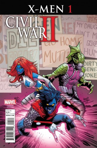 CIVIL WAR II X-MEN #1 GREG LAND VARIANT