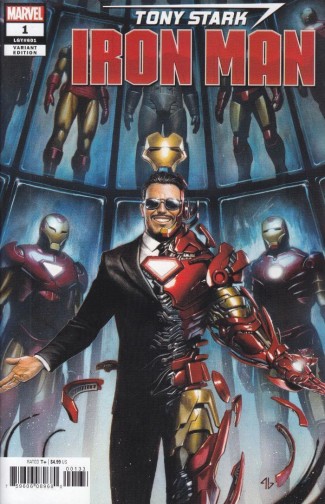 TONY STARK IRON MAN #1 GRANOV 1 IN 25 INCENTIVE VARIANT 