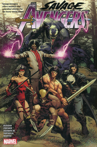 SAVAGE AVENGERS BY GERRY DUGGAN OMNIBUS HARDCOVER MIKE DEODATO DM VARIANT COVER