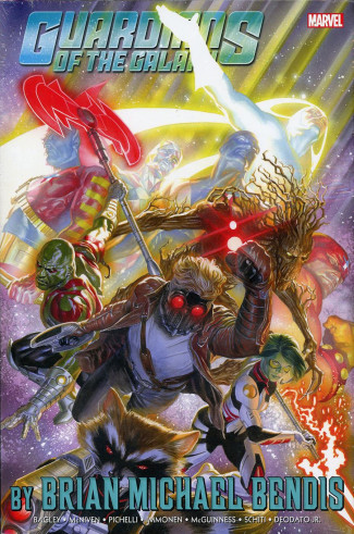 GUARDIANS OF THE GALAXY BY BENDIS OMNIBUS VOLUME 1 HARDCOVER ALEX ROSS COVER