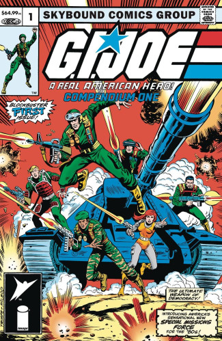 GI JOE A REAL AMERICAN HERO COMPENDIUM VOLUME 1 GRAPHIC NOVEL BOB MCLEOD & HERB TRIMPE COVER