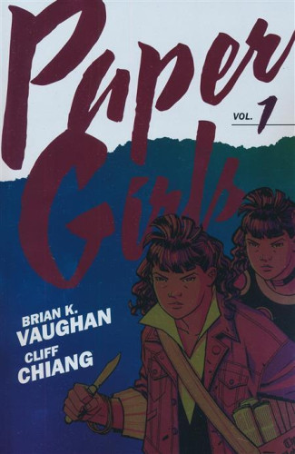 PAPER GIRLS BACKPACK EDITION VOLUME 1 GRAPHIC NOVEL CLIFF CHIANG DM VARIANT FOIL COVER