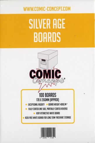 PACK OF 100 COMIC CONCEPT BACKING BOARDS FOR COMICS