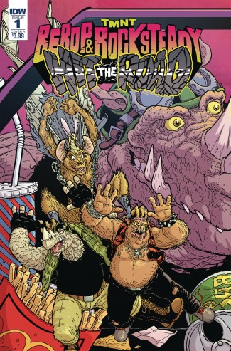 TEENAGE MUTANT NINJA TURTLES BEBOP ROCKSTEADY HIT THE ROAD #1 