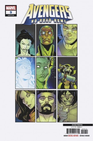 AVENGERS NO ROAD HOME #9  2ND PRINTING