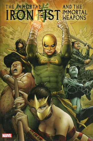 IMMORTAL IRON FIST AND THE IMMORTAL WEAPONS OMNIBUS VOLUME 1 HARDCOVER PATRICK ZIRCHER DM VARIANT COVER