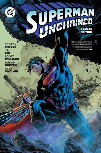 SUPERMAN UNCHAINED DELUXE EDITION HARDCOVER SUPERMAN DAY 2025 VARIANT DUST JACKET