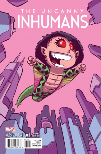 UNCANNY INHUMANS ANNUAL #1 SKOTTIE YOUNG BABY VARIANT COVER