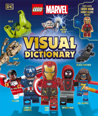 LEGO MARVEL VISIONARY DICTIONARY HARDCOVER INCLUDES IRON MAN MARK 64 MINI FIGURE