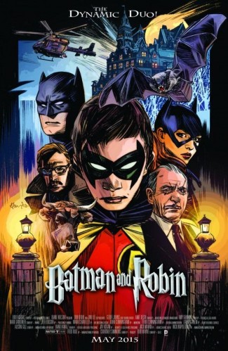 BATMAN AND ROBIN #40 (2011 SERIES) MOVIE POSTER VARIANT